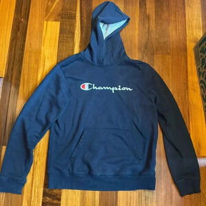 Champion Boys XL Hoodie - Navy Blue